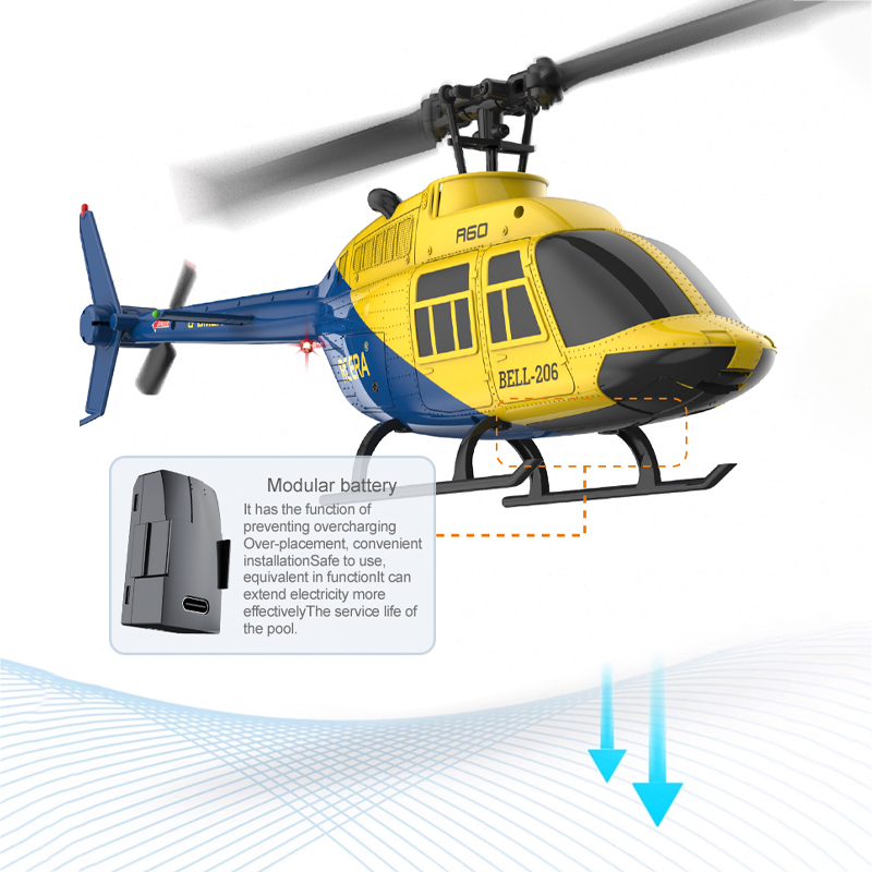 A60 RC Helicopter 2.4G 6-Aixs  - Rc Helicopter Nitro ulasan dan harga