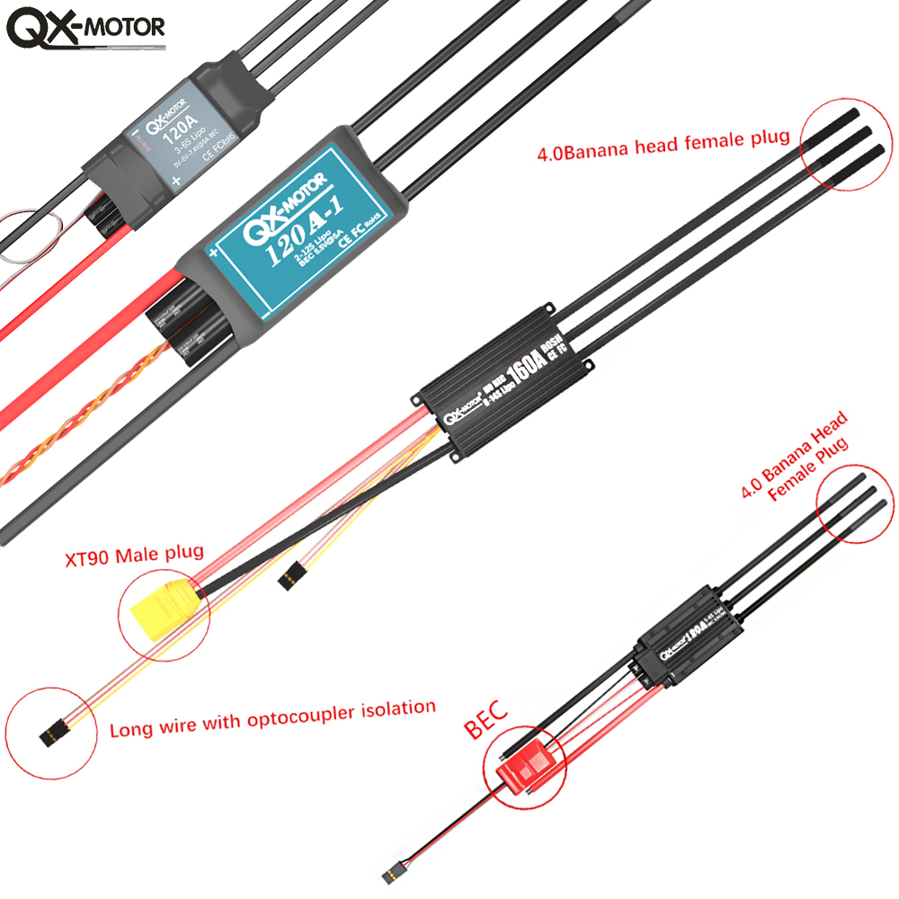 QX-MOTOR Brushless ESC series  - Rc Helicopter Motor ulasan dan harga