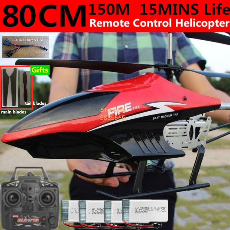 80CM Big Alloy Remote Control  - Rc Helicopter Nitro ulasan dan harga